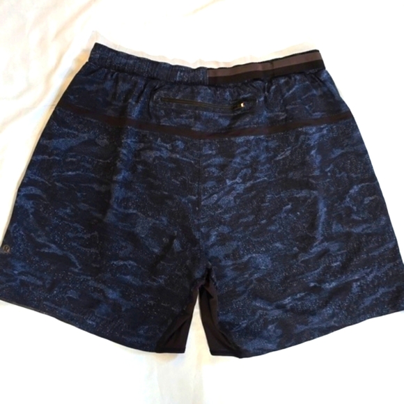 Lululemon Mens Surge Shorts Kinetic Blue Mutli! - Picture 2 of 5